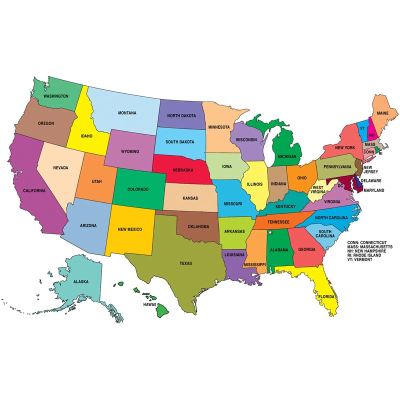 Map Of Usa States